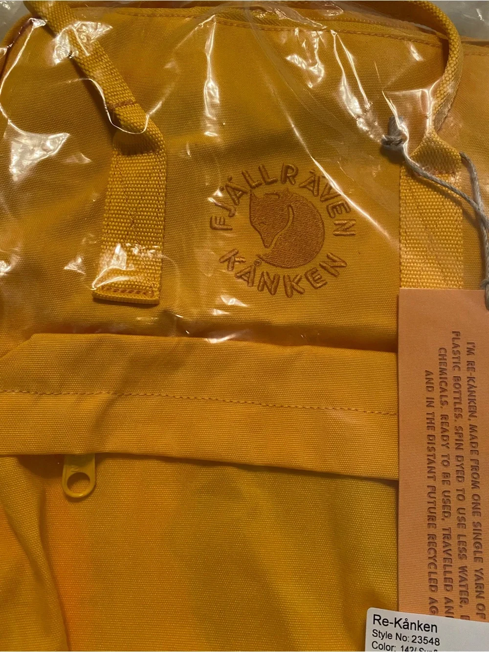 Fjallraven Re-Kånken Backpack - Sunflower Yellow